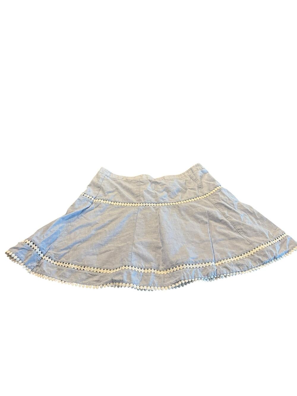 White House Black Market Blue A-Line Skirt Size 4